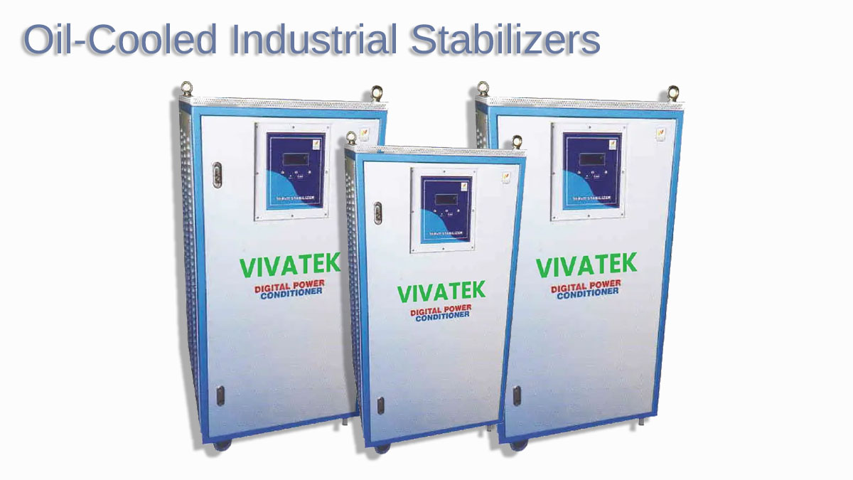 VIVATEK Oil Cooled Servo Stabilizer – Power Stability for Industrial Excellence