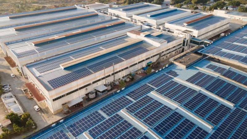 solar power system for factories in India