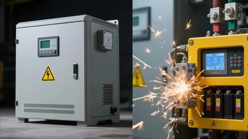 Industrial online UPS system installed in factory to prevent production downtime and ensure continuous power backup