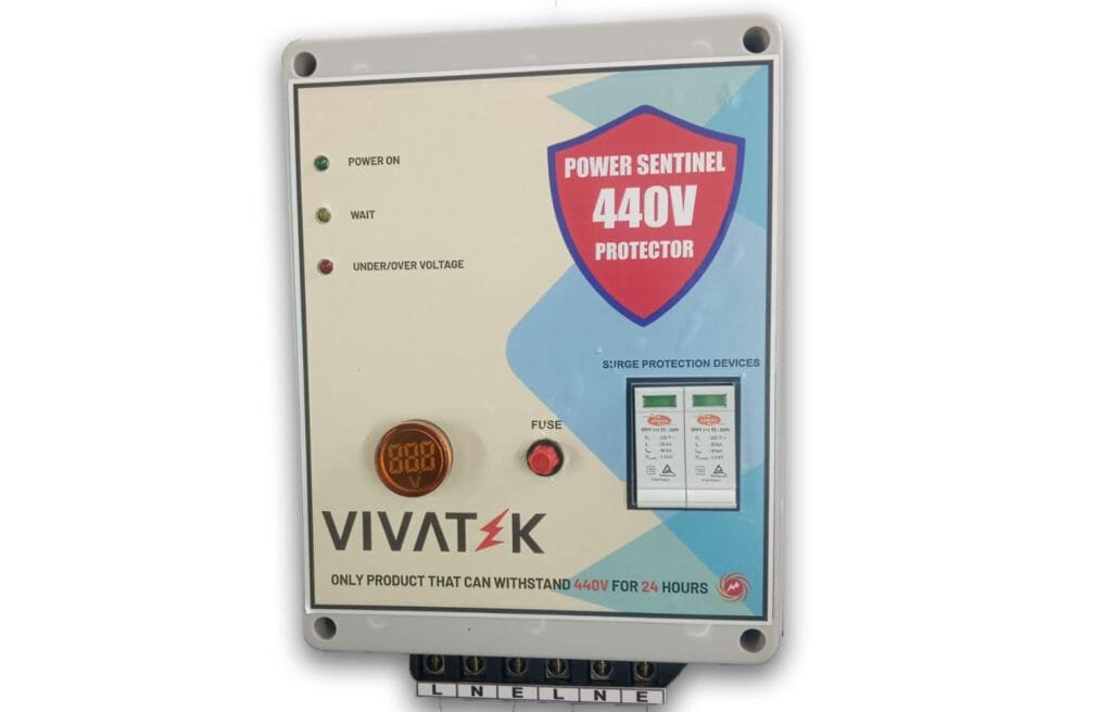 VIVATEK Power Sentinel 440V Protector for Over Voltage, Under Voltage and Surge Protection