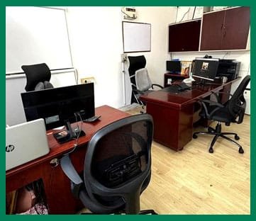 Office workspace at Anushri Systech Private Limited